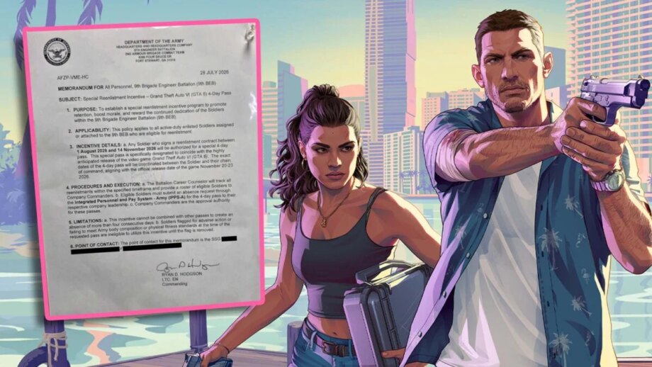 Army Commander Offers GTA 6 Re‑Enlisting Bonus