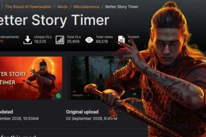 Blood Dawnwalker Mod Shifts Story Timer, Players Remove RPG Friction