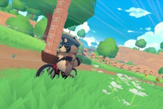 Delivery Raccoon on Bike Brings Summer Nostalgia