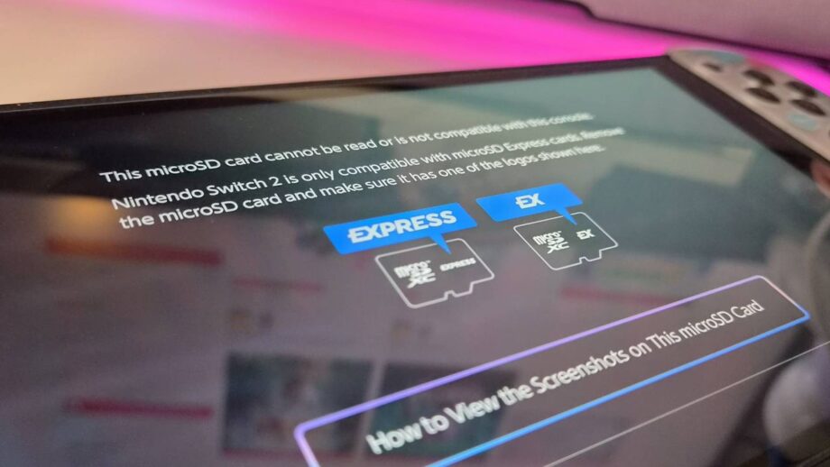 Switch 2 SD Card Fails, PNY Saves Game Data