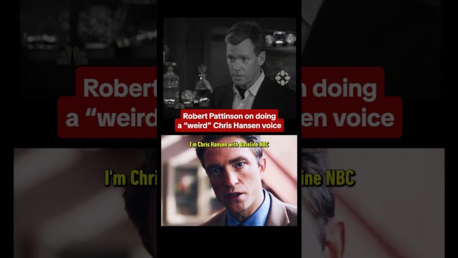 Is Robert Pattinson doing a weird voice for Primetime?