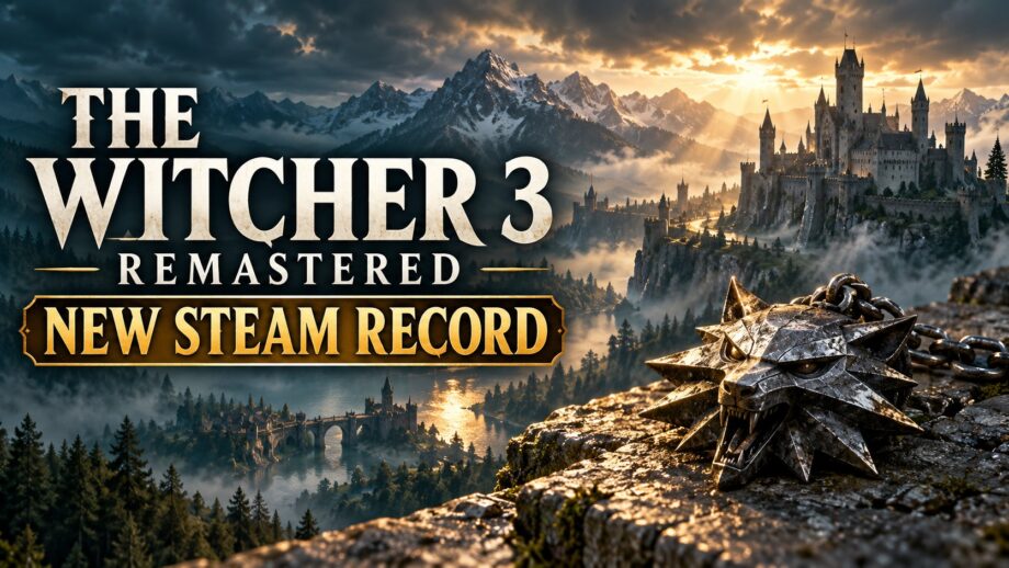 Geralt’s Comeback: The Witcher 3 Remastered Shatters Its Steam Player Record